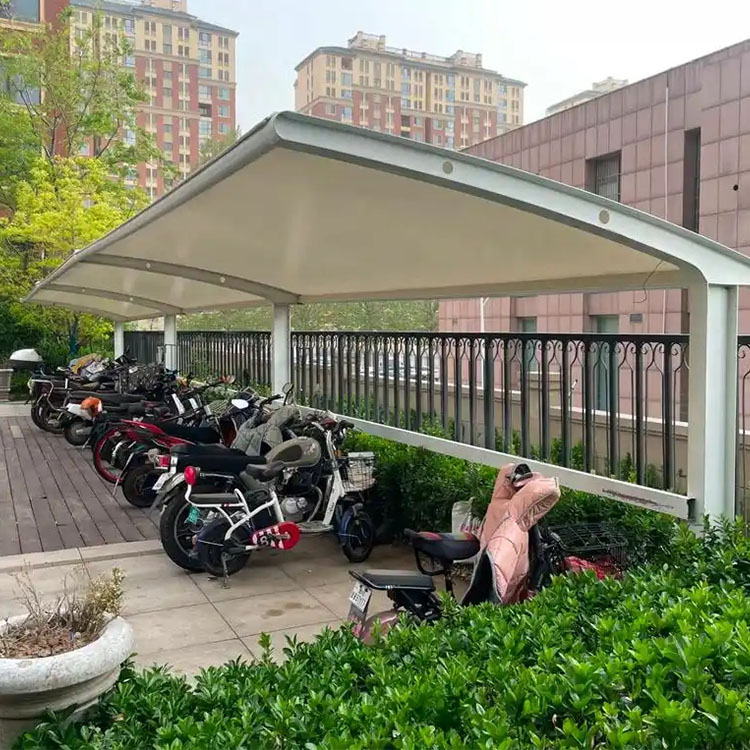 博湖县膜结构电动车棚